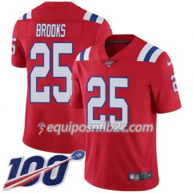 Camiseta Hombre NFL New England Patriots Terrence Brooks 25 Nike Rojo I 100th